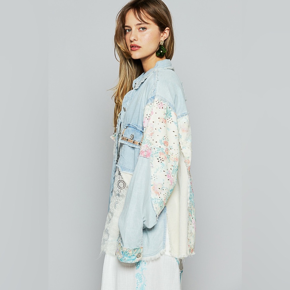⚡️ POL “ Canyon Wash “ Denim Jacket | Vintage Blue - Picture 3 of 5